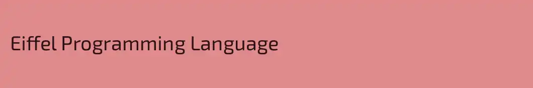 Eiffel Programming Language